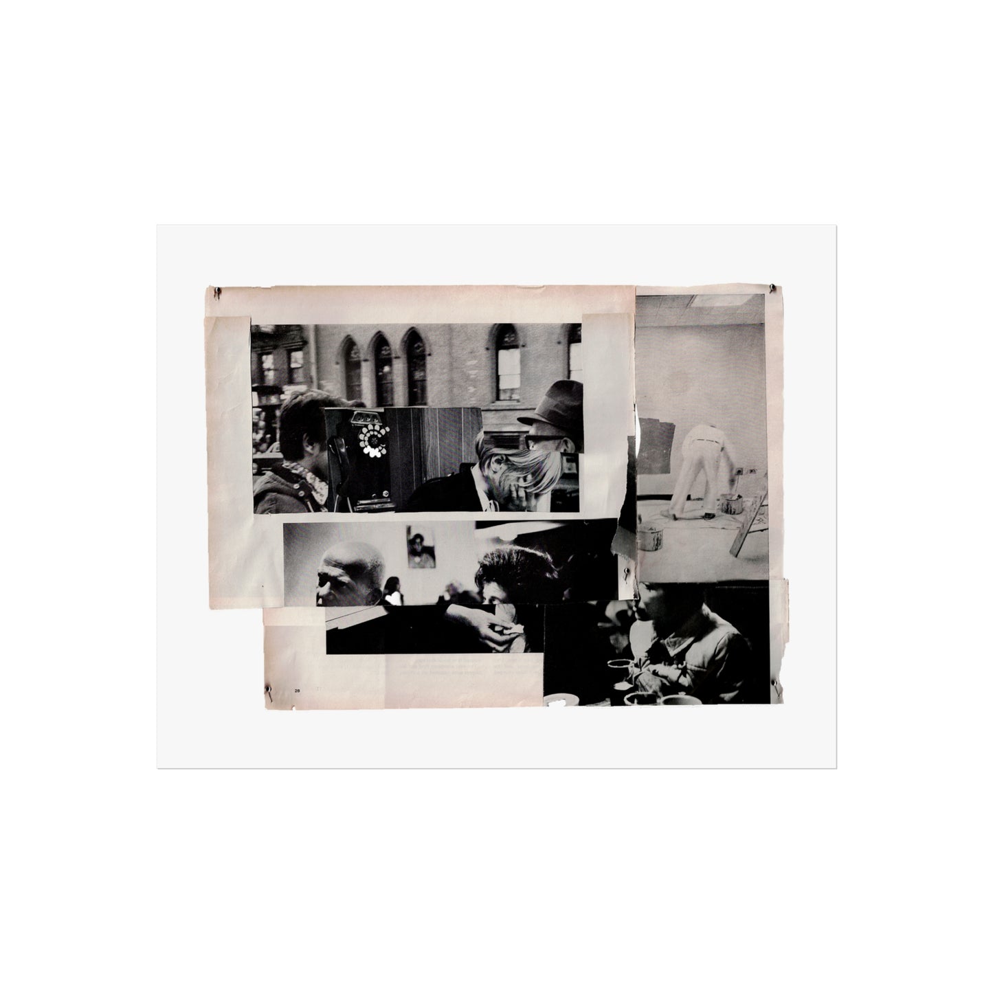 Talk Talk Talk collage print