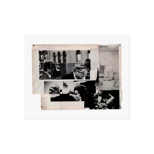 Talk Talk Talk collage print